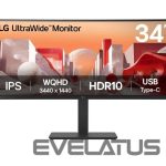 Monitorid LG  LCD Monitor||34 "|3440 x 1440 pixels|Wide Quad HD|Native aspect ratio 21:9|LCD|Curved|34BA75QE-B 