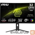 Monitorid MSI  LCD Monitor||MAG 321CUPDF|31.5"|Gaming/Curved/4K|Panel VA|3840x2160|16:9|160 Hz|0.5 ms|MAG321CUPDF 