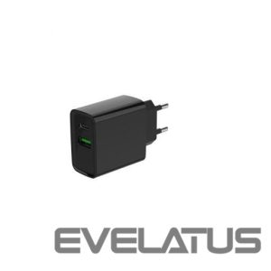 Laadijad ja juhtmed Gembird  CHARGER USB UNIVERSAL QC3.0/TA-UC-PDQC20-01-BK 