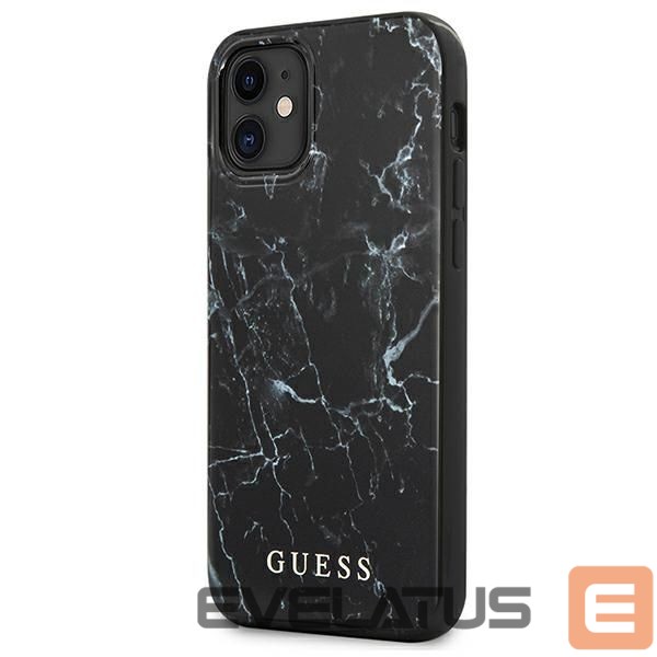 Tagakaaned Guess Guess Marble Case for iPhone 12 mini - Black