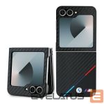 Tagakaaned BMW  BMW Carbon Tricolor Case for Samsung Galaxy Z Flip 6 - Black 