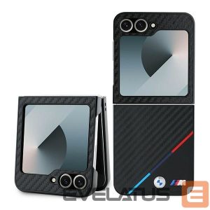 Tagakaaned BMW  BMW Carbon Tricolor Case for Samsung Galaxy Z Flip 6 - Black 