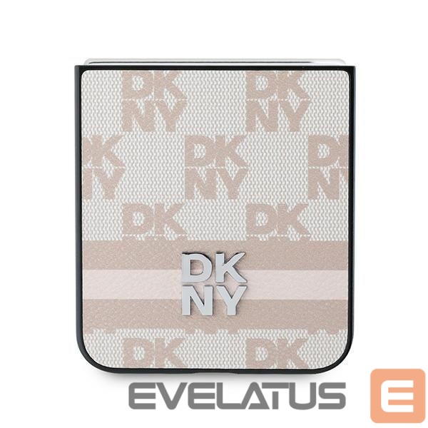 Tagakaaned DKNY DKNY Checkered Pattern Printed Stripes Case for Samsung Galaxy Z Flip 6 - Pink