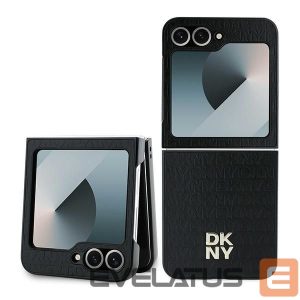 Tagakaaned DKNY  DKNY Repeat Pattern Stack Logo Case for Samsung Galaxy Z Flip6 - Black 