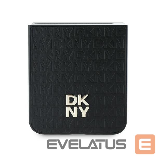 Tagakaaned DKNY DKNY Repeat Pattern Stack Logo Case for Samsung Galaxy Z Flip6 - Black