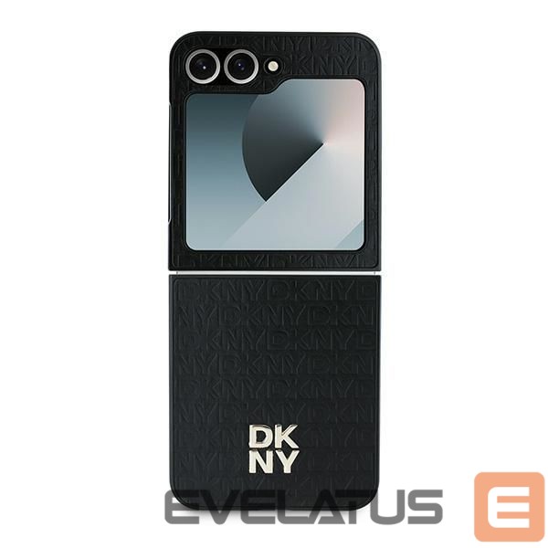 Tagakaaned DKNY DKNY Repeat Pattern Stack Logo Case for Samsung Galaxy Z Flip6 - Black