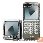 Tagakaaned DKNY  DKNY Repeat Pattern Bottom Stripe Case for Samsung Galaxy Z Flip 6 - Brown 