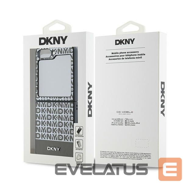 Tagakaaned DKNY DKNY Repeat Pattern Bottom Stripe Case for Samsung Galaxy Z Flip 6 - Brown