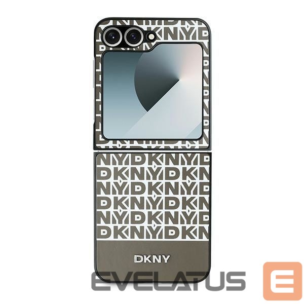 Tagakaaned DKNY DKNY Repeat Pattern Bottom Stripe Case for Samsung Galaxy Z Flip 6 - Brown