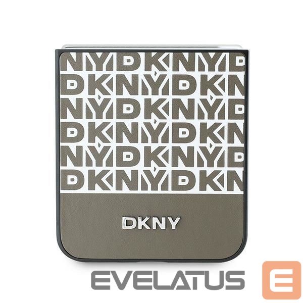 Tagakaaned DKNY DKNY Repeat Pattern Bottom Stripe Case for Samsung Galaxy Z Flip 6 - Brown