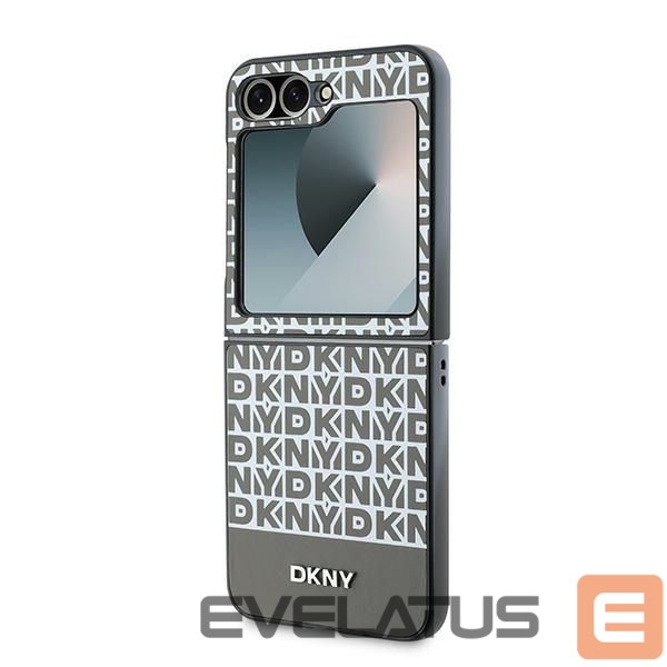 Tagakaaned DKNY DKNY Repeat Pattern Bottom Stripe Case for Samsung Galaxy Z Flip 6 - Brown