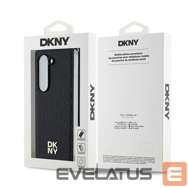 Tagakaaned DKNY DKNY Repeat Pattern Stack Logo Case for Samsung Galaxy Z Fold6 - Black