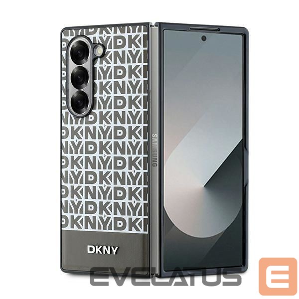 Tagakaaned DKNY DKNY Repeat Pattern Bottom Stripe Case for Samsung Galaxy Z Fold 6 - Brown