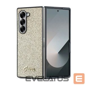 Tagakaaned Guess  Guess 4G Glitter Script Case for Samsung Galaxy Z Fold 6 - Gold 