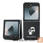 Tagakaaned Karl Lagerfeld  Karl Lagerfeld Saffiano Metal Pin Case for Samsung Galaxy Z Flip 6 - Black 