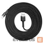 Kaabel Baseus  Baseus Cafule USB Lightning Cable 2A 3m (Black+Gray) 