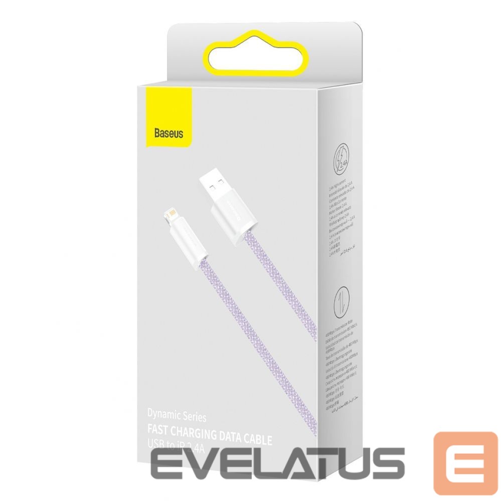 Kaabel Baseus Baseus Dynamic cable USB to Lightning, 2.4A, 2m (Purple)