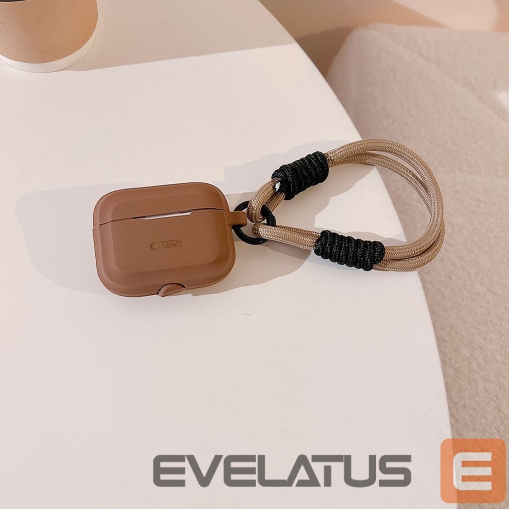 Muu telefoni lisavarustus Tech-Protect Tech-Protect Silicone Rope Case for Apple AirPods Pro 1 / 2 - Brown