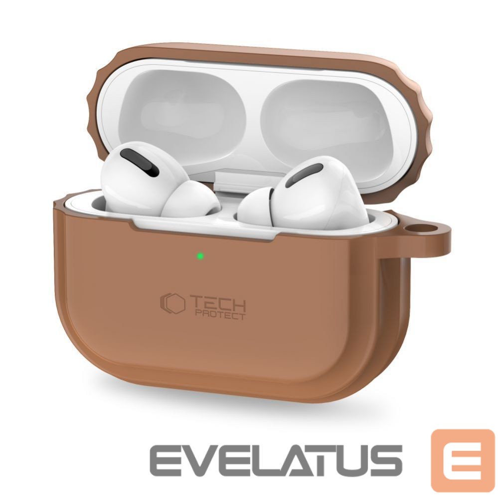 Muu telefoni lisavarustus Tech-Protect Tech-Protect Silicone Rope Case for Apple AirPods Pro 1 / 2 - Brown