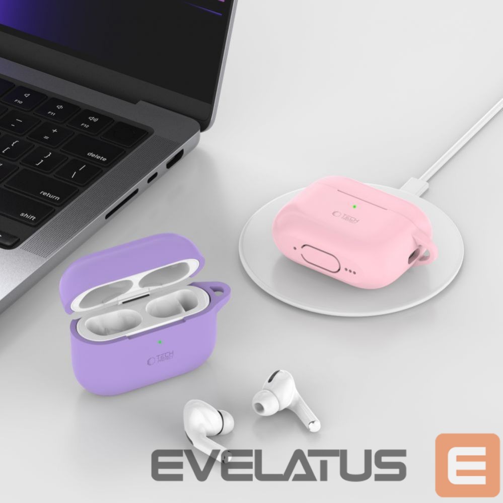 Muu telefoni lisavarustus Tech-Protect Tech-Protect Silicone Hook Case for Apple AirPods Pro 1 / 2 - Black