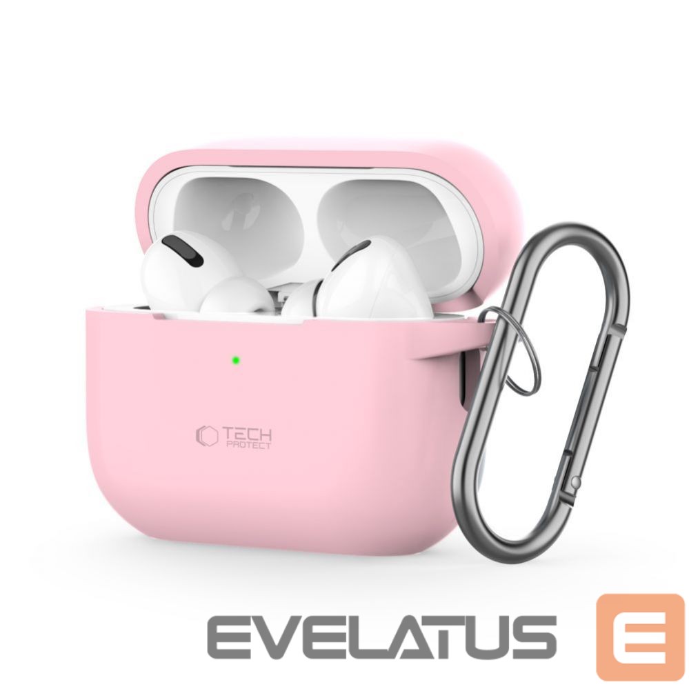 Muu telefoni lisavarustus Tech-Protect Tech-Protect Silicone Hook Case for Apple AirPods Pro 1 / 2 - Pink