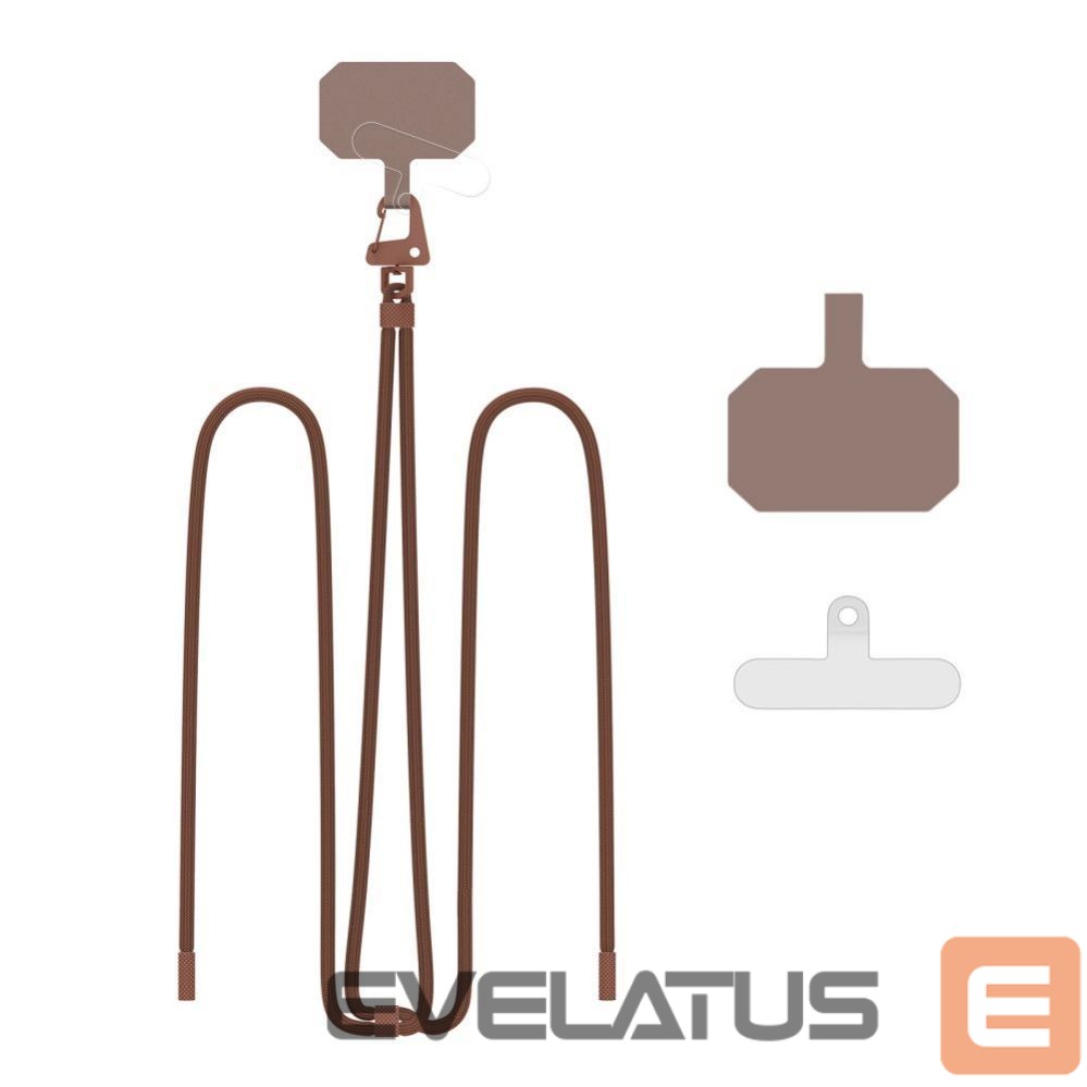 Muu telefoni lisavarustus Tech-Protect Tech-Protect C5S Rope Crossbody Strap Leash - Brown