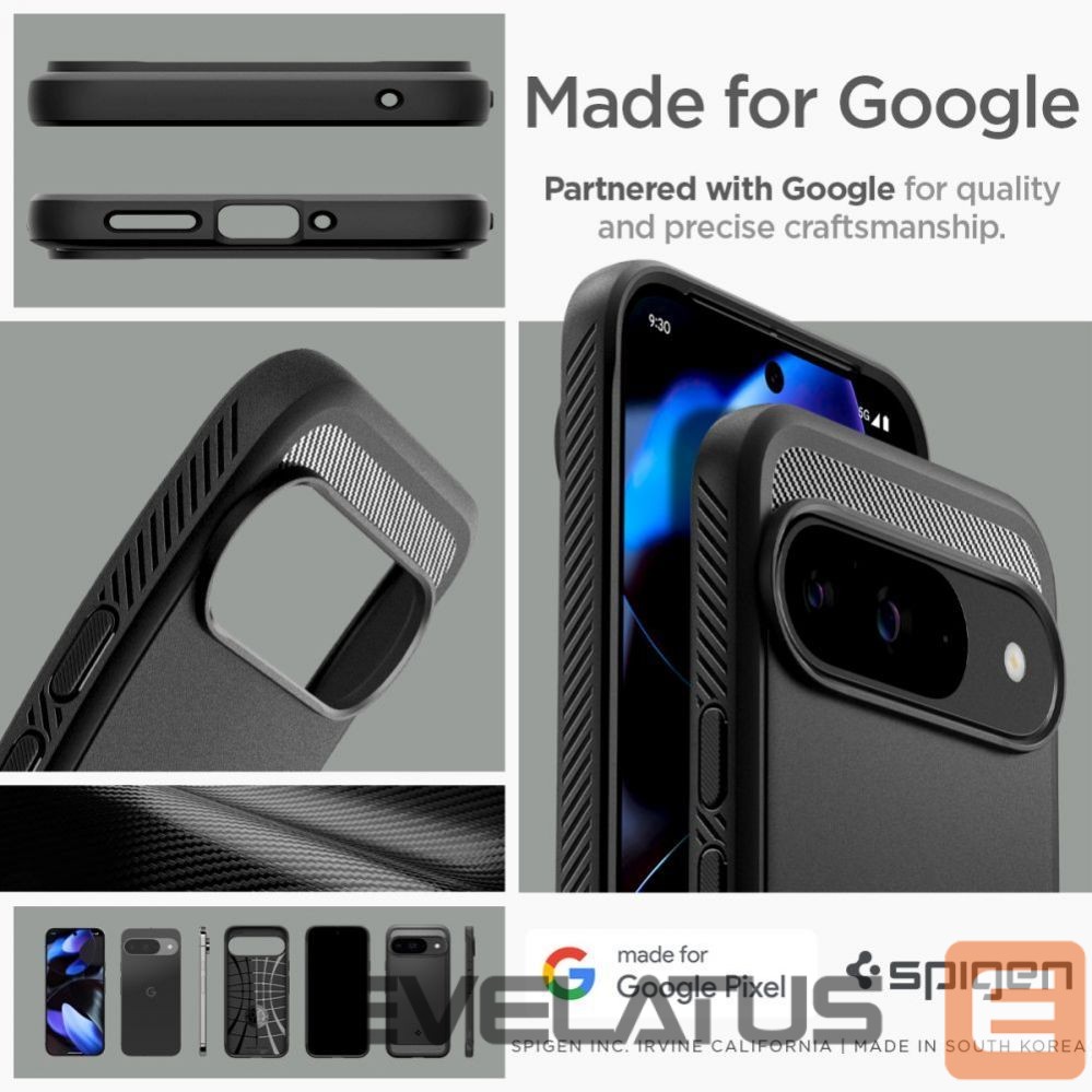 Muu telefoni lisavarustus Spigen Spigen Rugged Armor Case for Google Pixel 9 / 9 Pro - Black