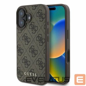 Tagakaaned Guess  Guess 4G Classic iPhone 16 Case - Brown 