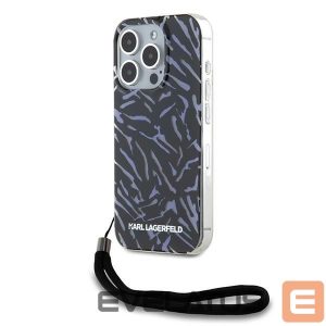 Tagakaaned Karl Lagerfeld  Karl Lagerfeld Zebra With Cord iPhone 15 Pro Max Case - Purple 