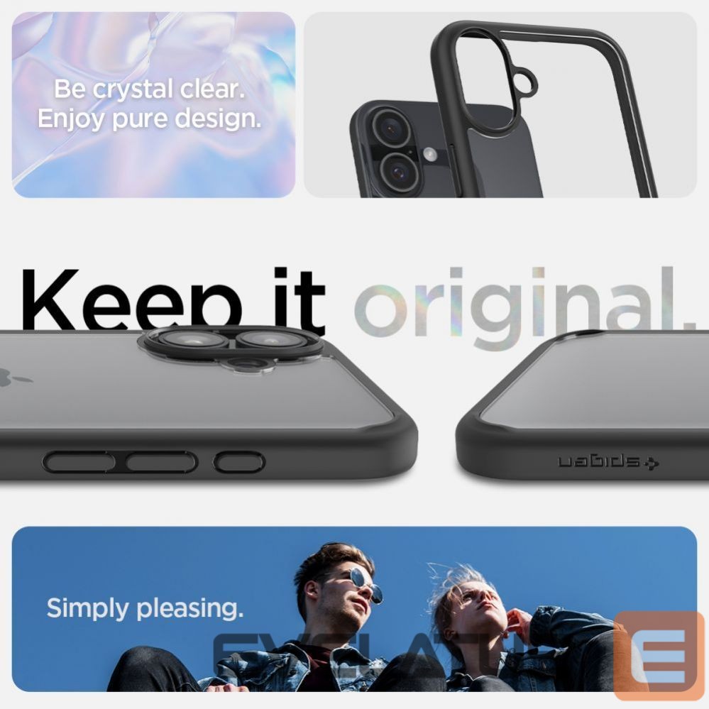 Tagakaaned Spigen Spigen Ultra Hybrid iPhone 16 Case - Matte Black