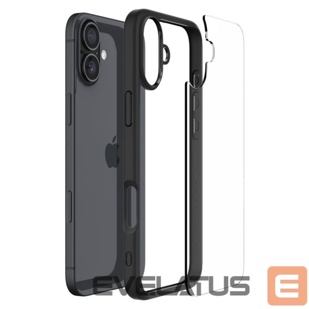 Tagakaaned Spigen Spigen Ultra Hybrid iPhone 16 Case - Matte Black