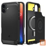 Tagakaaned Spigen  Spigen Rugged Armor MagSafe case for iPhone 16 - black 