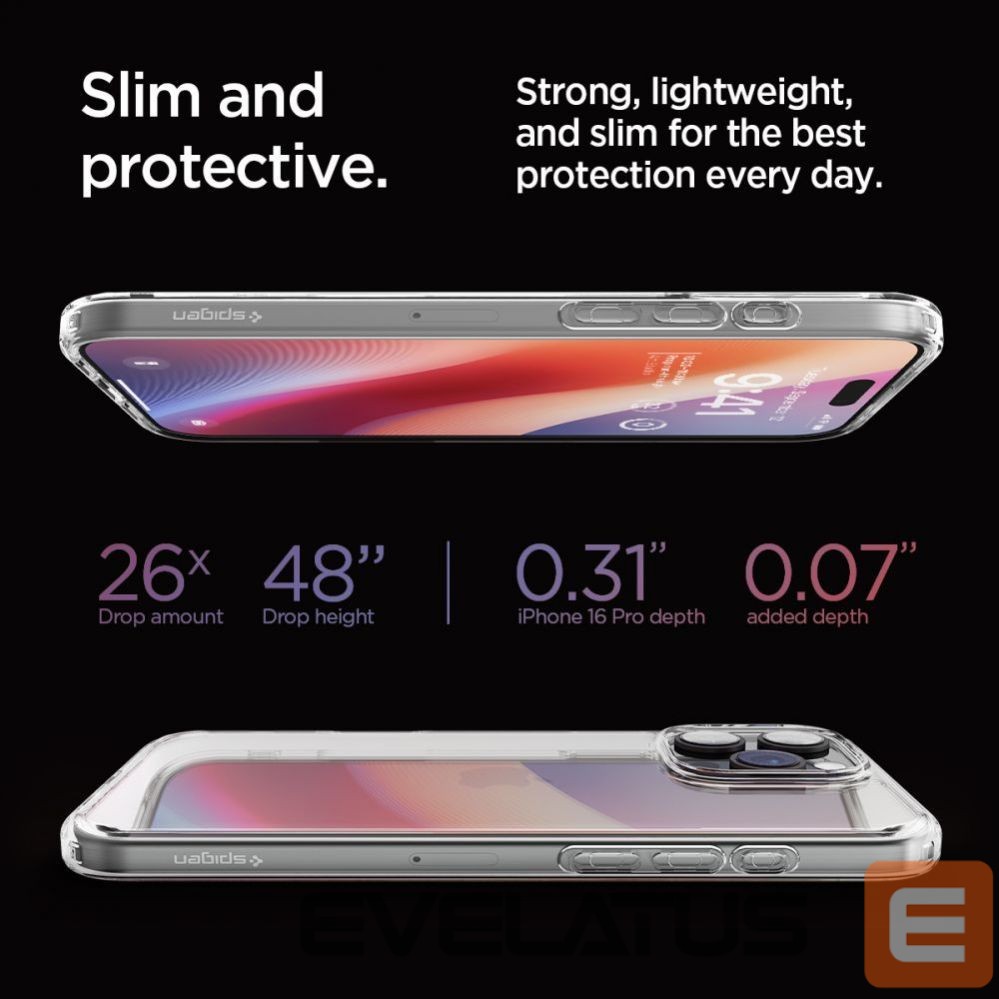 Tagakaaned Spigen Spigen Ultra Hybrid iPhone 16 Pro Case - Clear