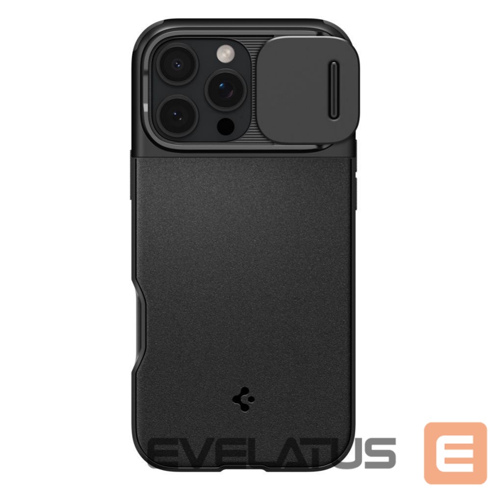 Tagakaaned Spigen Spigen Optik Armor Mag Case with MagSafe for iPhone 16 Pro Max - Black