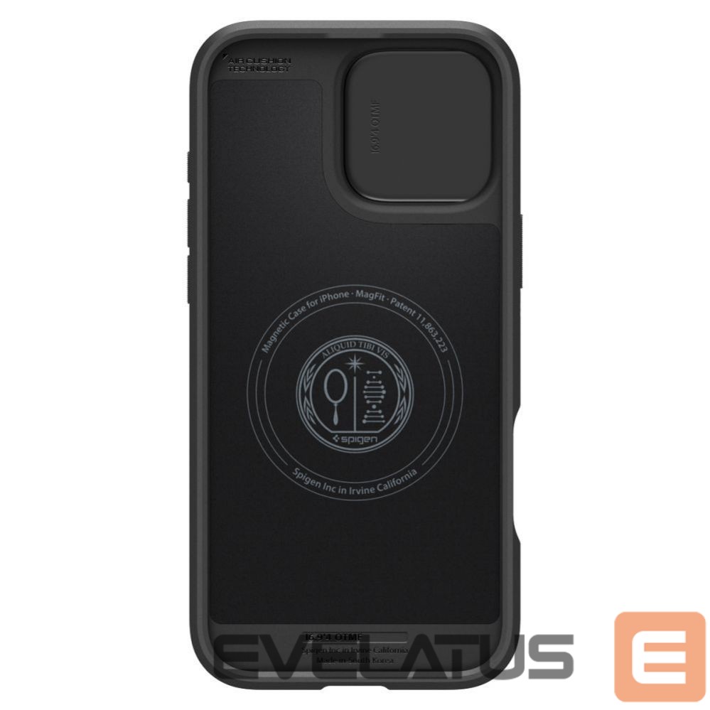 Tagakaaned Spigen Spigen Optik Armor Mag Case with MagSafe for iPhone 16 Pro Max - Black
