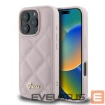 Muu telefoni lisavarustus Guess  Guess Quilted Metal Logo iPhone 16 Pro Case - Pink 