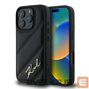 Muu telefoni lisavarustus Karl Lagerfeld Apple iPhone 16 Pro Quilted Signature Case Black