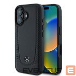 Tagakaaned Mercedes-Benz  Mercedes Leather Urban iPhone 16 Plus Case - Black 