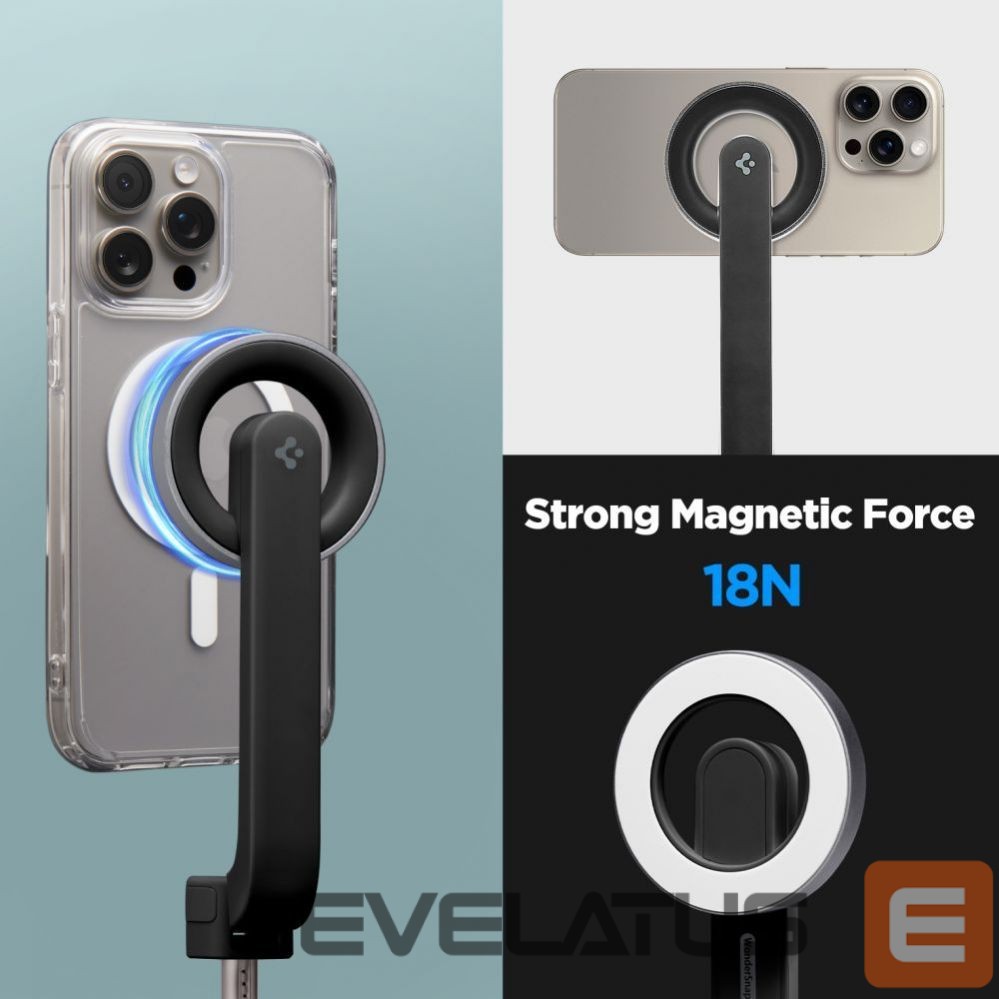Muu telefoni lisavarustus Spigen Selfie stick Spigen S571W MagSafe Bluetooth with tripod - black