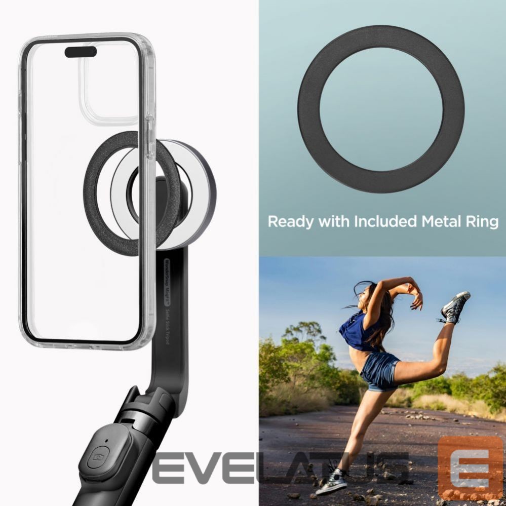 Muu telefoni lisavarustus Spigen Selfie stick Spigen S571W MagSafe Bluetooth with tripod - black