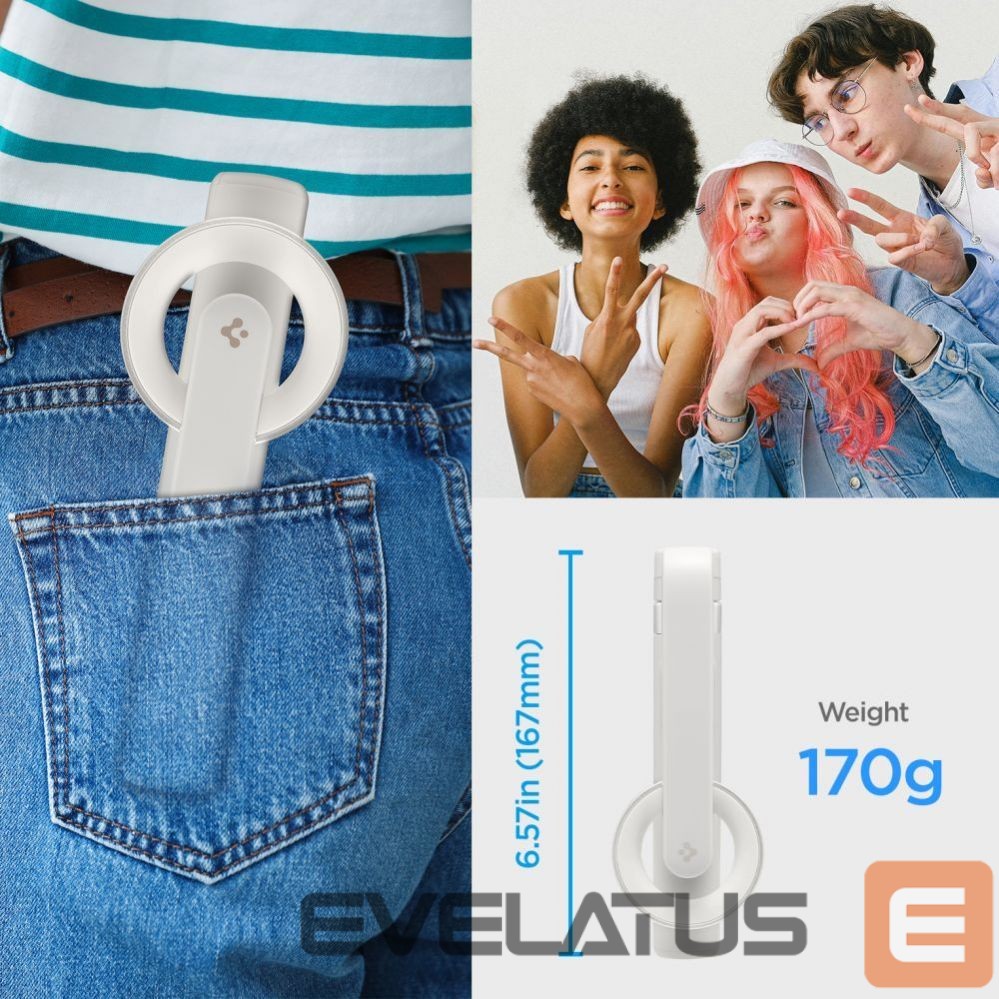 Muu telefoni lisavarustus Spigen Selfie stick Spigen S571W MagSafe Bluetooth with tripod - beige