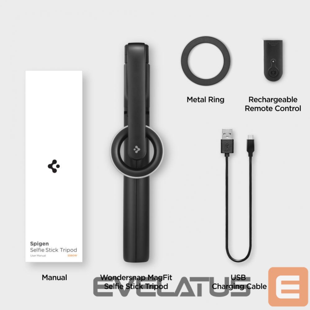Muu telefoni lisavarustus Spigen Selfie stick Spigen S580W MagSafe Bluetooth with tripod - black
