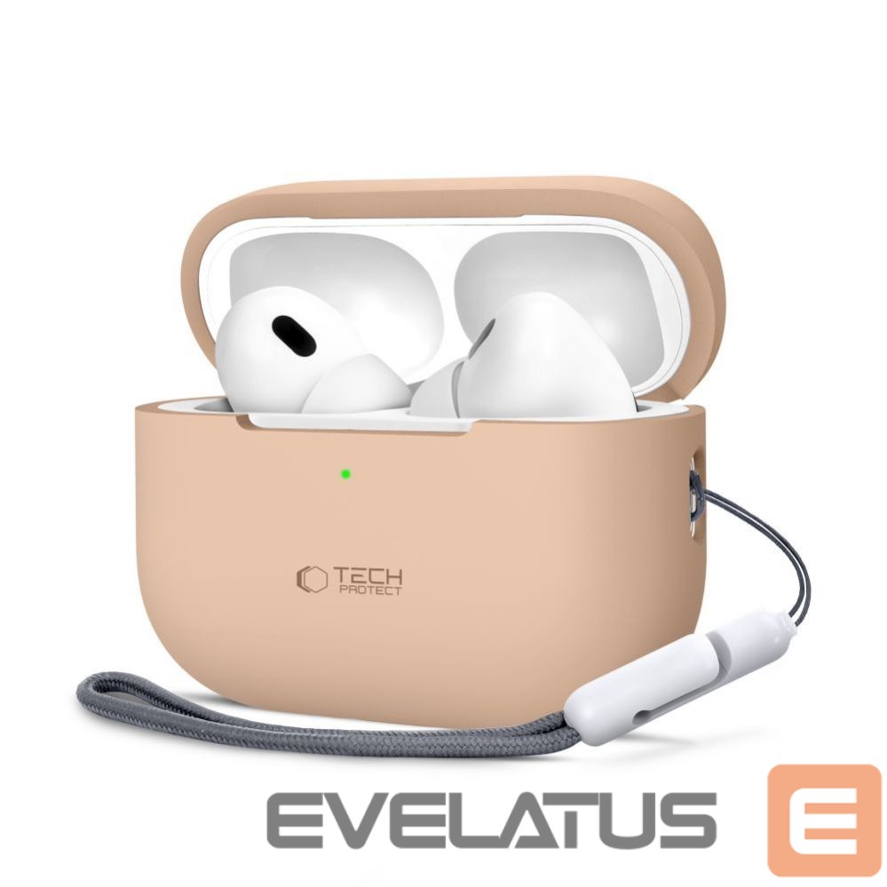 Muu telefoni lisavarustus Tech-Protect Tech-Protect Silicone Case for Apple AirPods Pro 1 / 2 - Beige