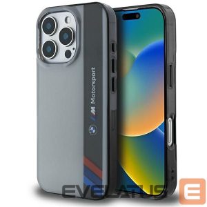 Muu telefoni lisavarustus BMW  BMW Motosport IML Vertical Stripe iPhone 16 Pro Case - Gray 