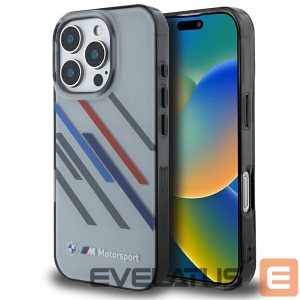 Muu telefoni lisavarustus BMW  BMW Motosport IML Random Stripes iPhone 16 Pro Case - Gray 