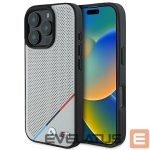 Muu telefoni lisavarustus BMW  BMW M Perforated Tricolor Line MagSafe Case for iPhone 16 Pro - Gray 