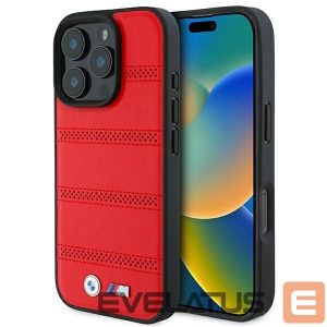 Muu telefoni lisavarustus BMW  BMW M Perforated And Stitched Line MagSafe case for iPhone 16 Pro - red 