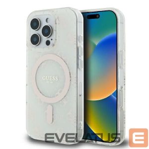 Muu telefoni lisavarustus Guess  Guess IML 4G Background MagSafe iPhone 16 Pro Case - White 
