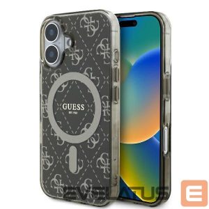 Muu telefoni lisavarustus Guess  Guess IML 4G Background MagSafe iPhone 16 Plus Case - Brown 