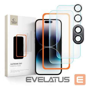 Muu telefoni lisavarustus Tech-Protect  Tech-Protect Supreme Set tempered glass for iPhone 16 - transparent (3 pcs.) 